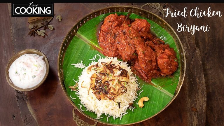 Fried Chicken Biryani | Biryani Recipes | Restaurant Style Biryani | Rice Recipes | Chicken Recipes