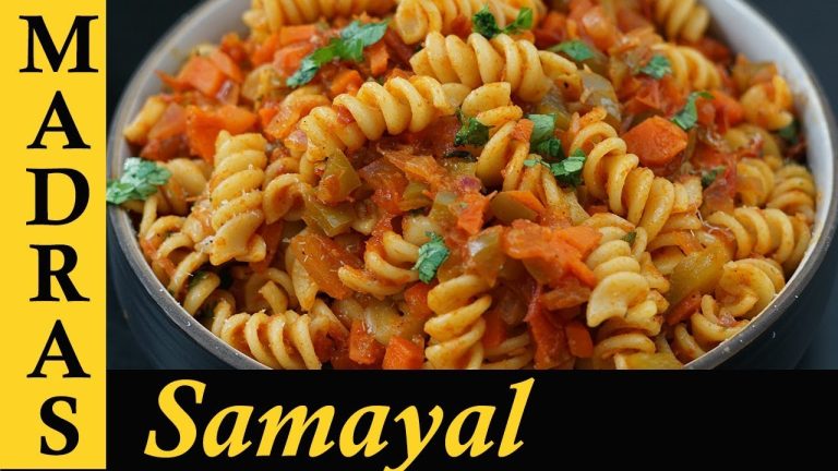 Pasta Recipe in Tamil | How to make Pasta in Tamil | Spicy Masala Vegetable Pasta – Indian Style