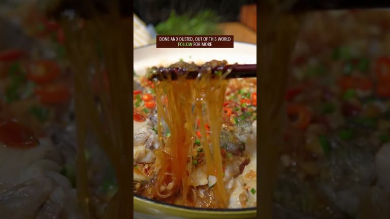 EASY STEWED FISH WITH CABBAGE & GLASS NOODLES RECIPE #recipe #chinesefood #largemouthbass #fish