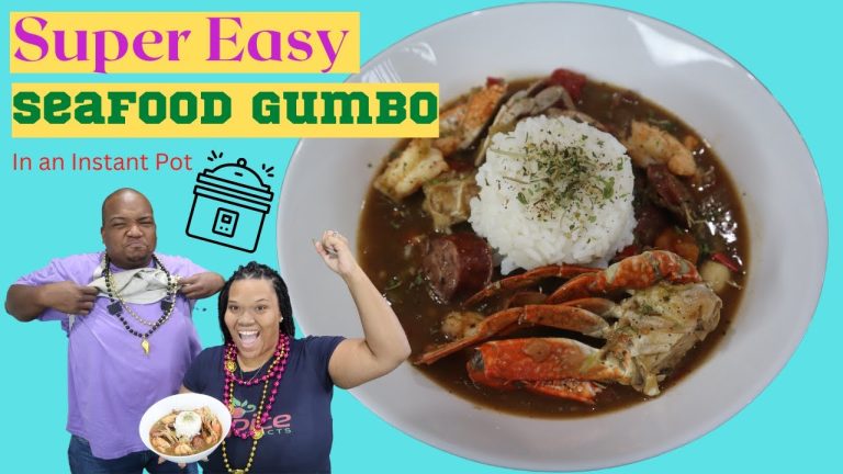 SUPER EASY Seafood Gumbo in a Pressure Cooker| 9 Ingredient Gumbo Recipe In an Instant Pot