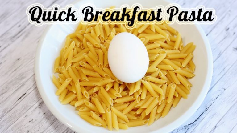 Quick Breakfast Pasta You Need To Try : Breakfast Recipes