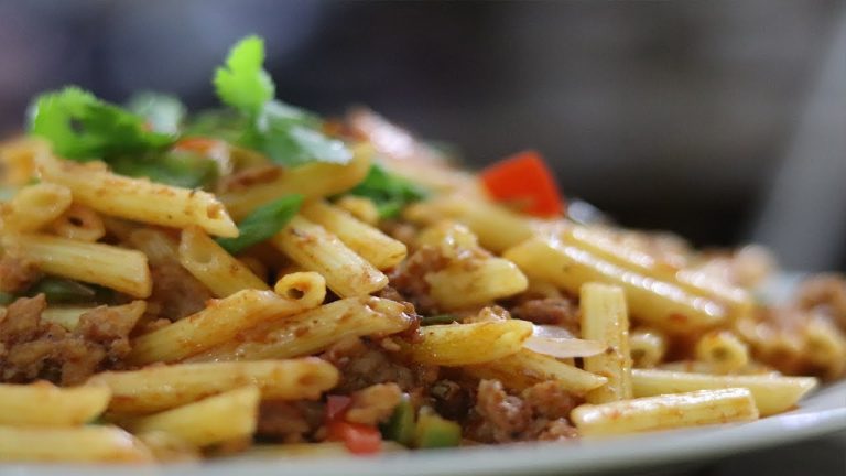 Spicy Keema Pasta Recipe | Minced Meat Pasta | Indian Pakistani Recipes Urdu/Hindi