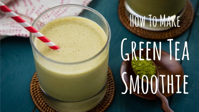 How to Make Green Tea Smoothie (Recipe) 抹茶スムージーの作り方（レシピ）