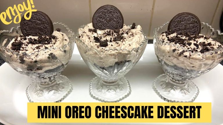 MINI OREO CHEESCAKE| QUICK AND EASY DESSERT RECIPES