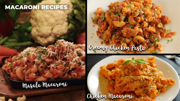 3 Easy kid's favourite pasta | Macaroni Recipes