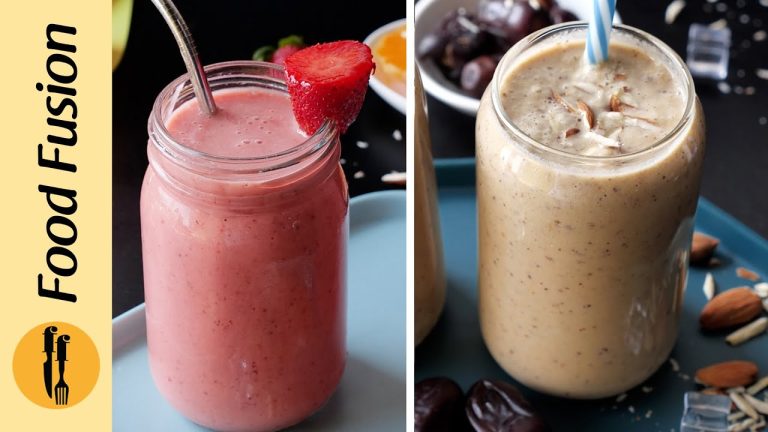 Sehri Special Smoothies 2 Ways Recipe By Food Fusion (Ramadan Special)