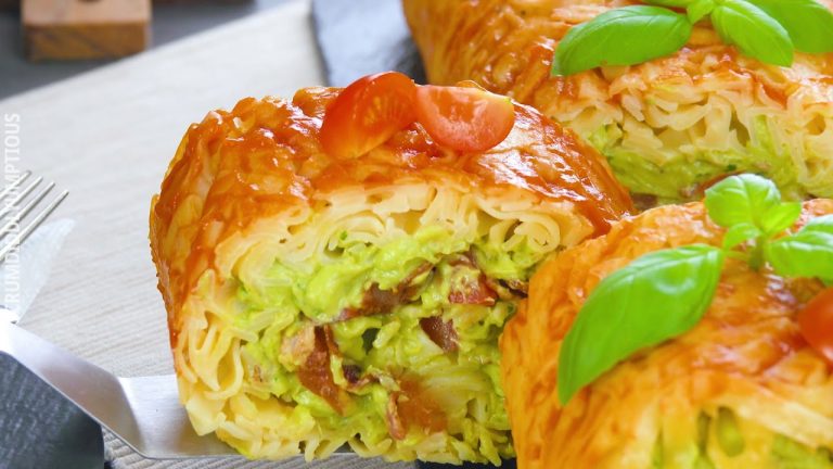 Press 1 Lb Of Cooked Pasta Into The Baking Tray – It Tastes Even Better Than Pasta Salad!