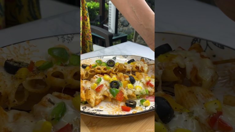 Barbecue Pasta Sticks | Unique recipes | Quick Snack | Chessy Snack | Pasta recipes #Shorts