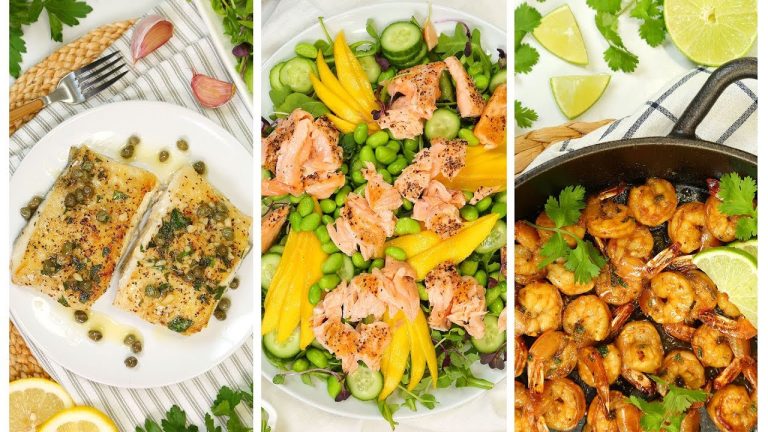3 Easy Fish & Seafood Recipes | Healthy Meal Plans 2020