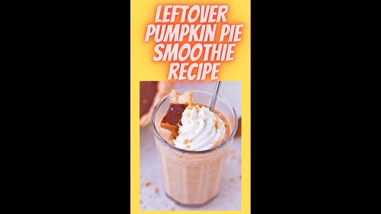 Leftover Pumpkin Pie Smoothie Recipe Hack #shorts