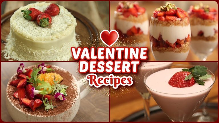 5 BEST Valentine's Day Special Recipes – Easy Eggless Dessert Recipes – Valentine's Day Treats
