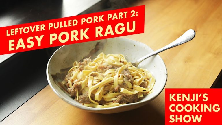Pulled Pork Part 2: Ragù | Kenji's Cooking Show