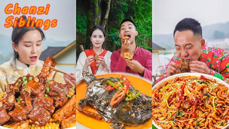 BEST Braised Turtle | Mukbang Eating Challenge | Village Food Cooking | Yummy Seafood Recipes