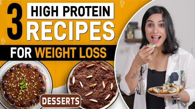 3 Dessert Recipes using PROTEIN POWDER | Desserts for Weight Loss journey | By GunjanShouts