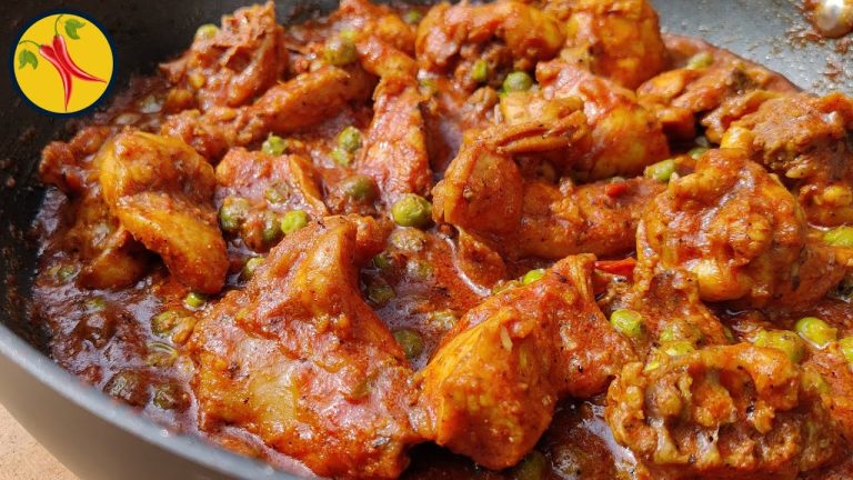 Matar Chicken Masala | मटर चिकन |  Chicken Matar Masala | Matar Chicken Recipe | Food Hubs
