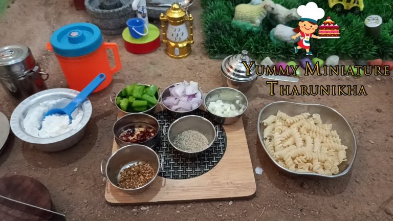 Miniature Cooking White Sauce Pasta | Mini Cooking pasta Recipe | Yummy Miniature Tharunikha