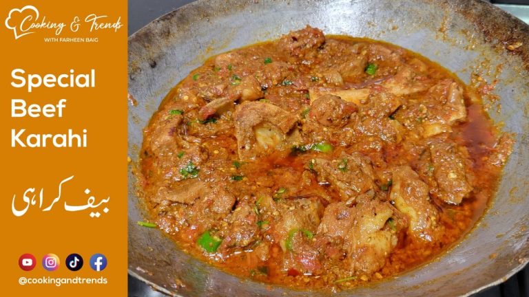 Special Beef Karahi | Restaurant Style Recipe | Cooking & trends with Farheen Baig