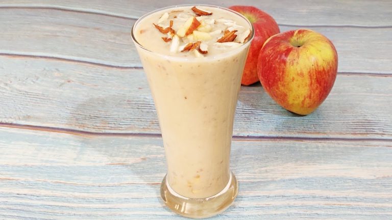 Apple Milkshake Recipe | How to Make Apple Milkshake | Apple Smoothie with Milk | Apple Shake