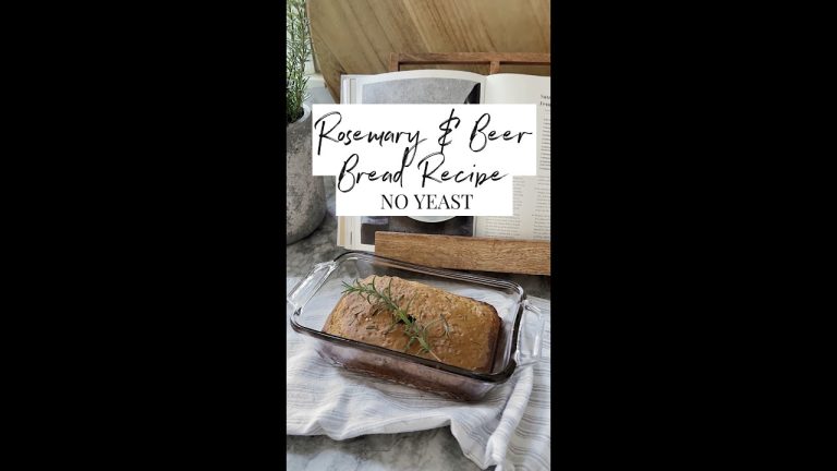 EASY Rosemary Beer Bread (NO YEAST) Recipe
