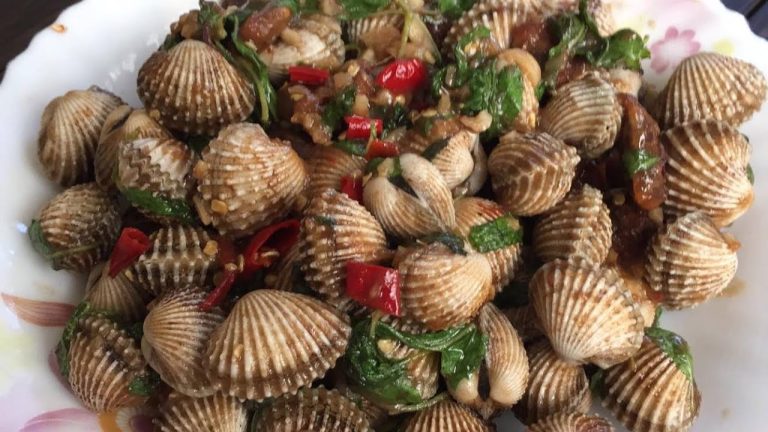 Seafood Recipes – Asian Food Recipes – Asian Food – Asian Cooking – Spicy Stir Fried cockles