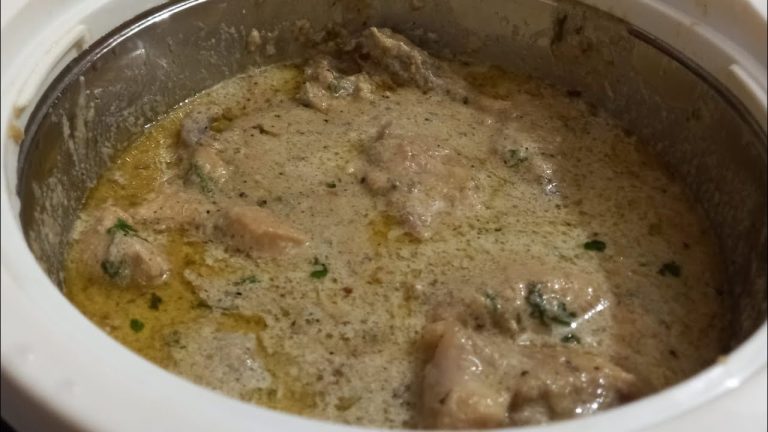 White Gravy Chicken Recipe | Perfect Curry Chicken || Lifeline Kitchen #whitechicken#chicken#recipes
