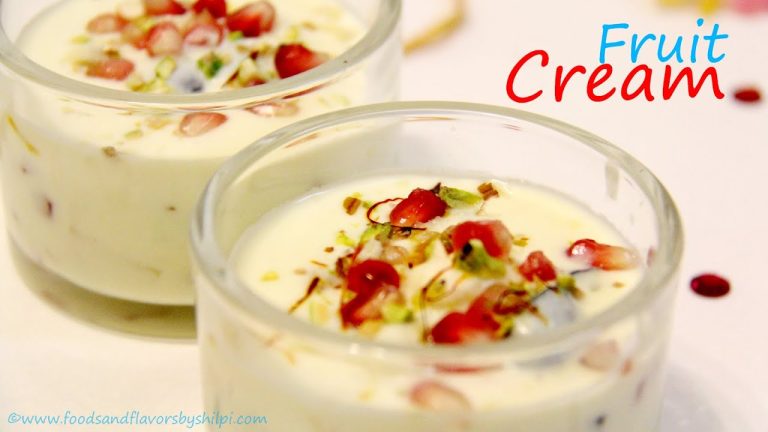 Fruit Cream Recipe | Indian Sweets (Mithai) & Dessert Recipes by Shilpi