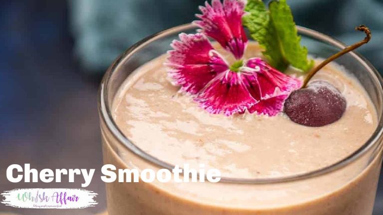 Cherry Smoothie Recipe (5 Minutes Recipe, Kid’s Friendly Smoothie)