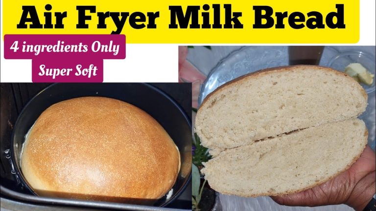 AIR FRYER MILK BREAD RECIPE 🍞. How To Make Soft Homemade Air fried Bread.