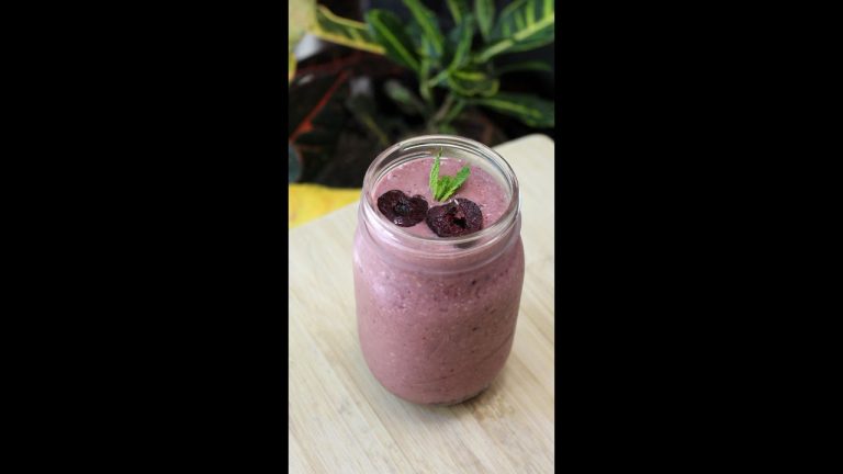 Cherry Breakfast Smoothie Recipe | The Sweetest Journey