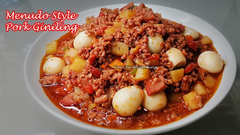 HOW TO COOK PORK GINILING MENUDO STYLE | HOW TO MAKE GROUND PORK MENUDO!!!