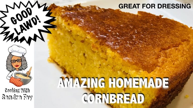 Homemade Cornbread Recipe | Great For Cornbread Dressing | Bread Recipes