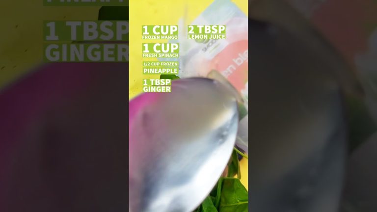 Green Detox Smoothie Recipe – Cleansing Superfoods #Shorts