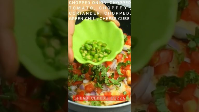 Bread Cheese Pizza Recipe – Easy Cooking #shorts #viral #shortvideo
