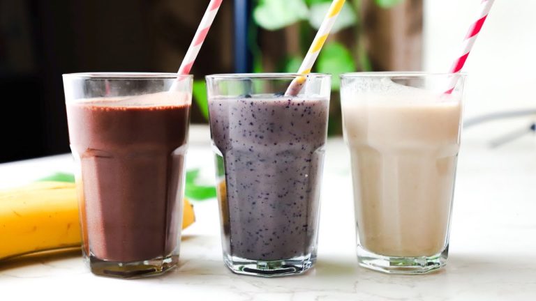 Banana Shakes – 3 Ways – Healthy Smoothie Recipe
