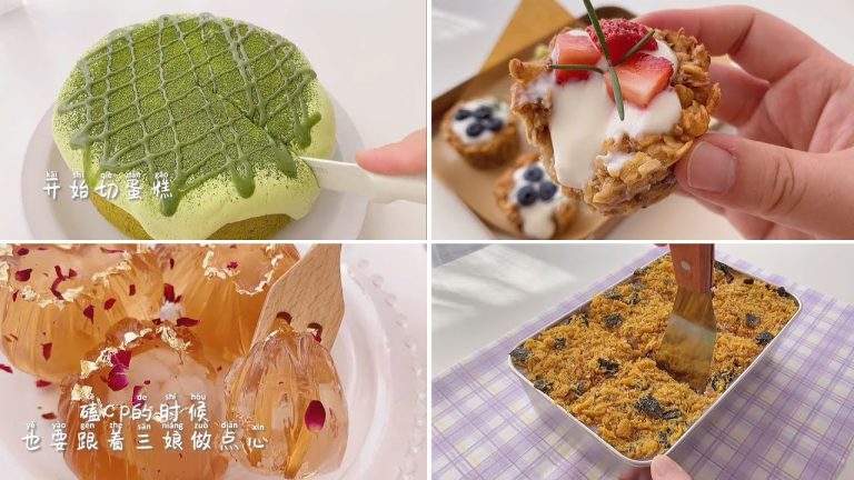 Tiktok ASMR Cooking 🍧 [Engsub] Easy Cooking Recipes Of Some Easy-To-Make Cakes #69