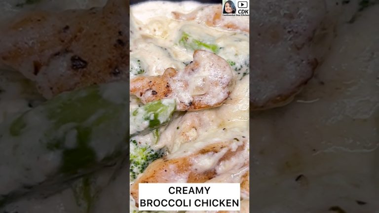 CREAMY BROCCOLI CHICKEN RECIPE | Full video link in description #reels #shorts #creamychicken #cdk