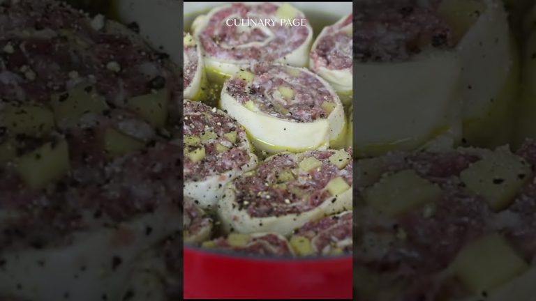 I can eat this daily! These meat noodle rolls strudli the easiest lazy pierogies to make! #shorts