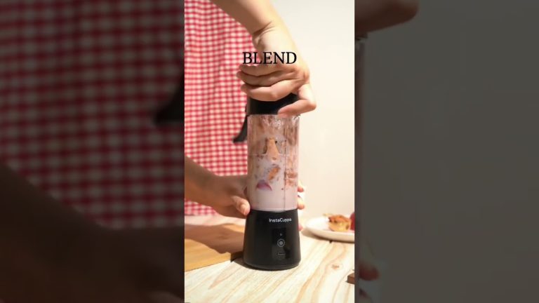 How To Make A Healthy Breakfast Smoothie With InstaCuppa Rechargeable Poratble Blender Bottle