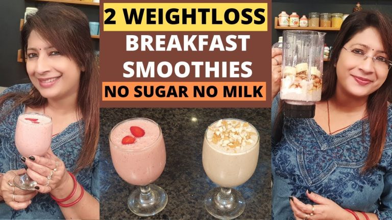 ആരോഗ്യത്തിനും സൗന്ദര്യത്തിനും 2 സ്മൂത്തീസ് || Weightless Oats Breakfast Smoothies ||No Sugar No Milk