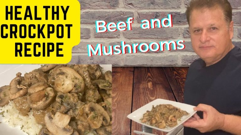 Healthy Crockpot Beef and  Mushroom Recipe
