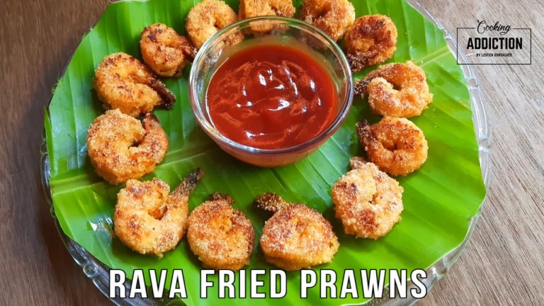 Rava Fried Prawns | How to make Rava fried Prawns | Goan Seafood Recipes | Cooking Addiction Goa.