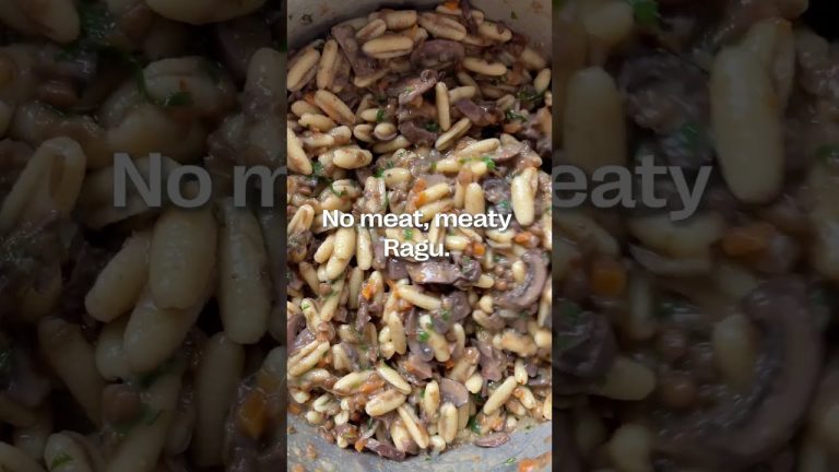 Who Needs Meat For Ragu Use Mushroom