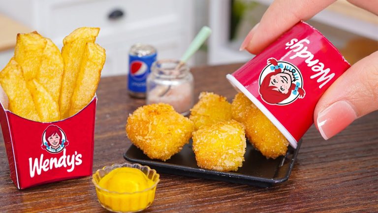 Yummy Miniature Crispy Wendy Chicken Nuggets Recipe | ASMR Miniature Cooking & Satisfying Mini Food
