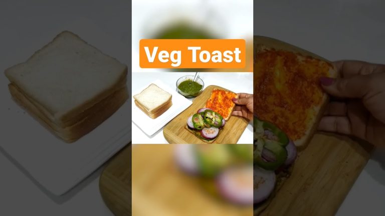 Veg toast recipe in hindi | Indian bread toast recipe #cooking #recipes #youtubeshorts #toast #bread