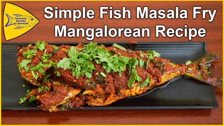 Simple Fish Masala Fry | Mangalorean Recipe | Fish Fry Recipe@Seafood Recipes By Bayman