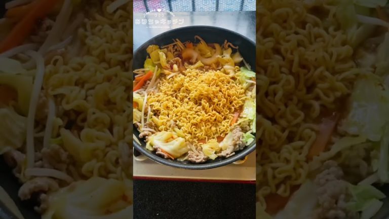 アンチの為の【シン・焼きそば】作ったデブ #shorts