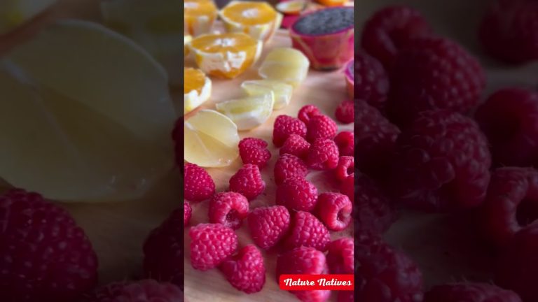 Orange Raspberry Juice Recipe⬇️🍊 #healthyjuice #healthydrinks #shorts