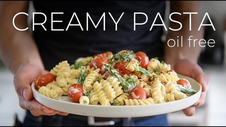 THE QUICK, CREAMY PASTA RECIPE TO MAKE WHEN YOU CAN'T BE BOTHERED | PLANT BASED + OIL FREE ALFREDO