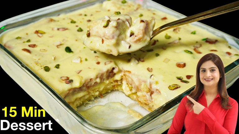 केवल 2 कप दूध से बनाये 15 Min मैं येह जबरदस्त कस्टर्ड केक | 15 Minutes Dessert Recipe | Custard Cake