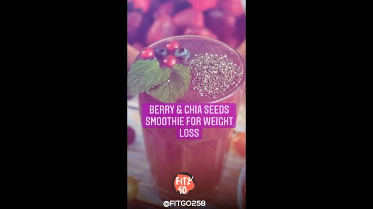 Delicious Berry & Chia Seeds Smoothie Recipe🍹 👀#shorts #healhtyfood #weightloss